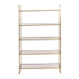 Mariki kast 110x40x180 cm bruin glas/ licht goud van het woonmerk Light&Living