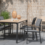 Arezzo tuintafel rechthoek polywood teaklook 200x90 cm van het woonmerk Les