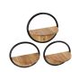Esha wandschap rond - naturel