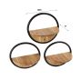 Esha wandschap rond - naturel