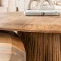 Roan salontafel set van 2 wave driehoekig blad - massief mango zandkleur