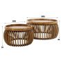 Odila salontafel mangohout curve set van 2 van het woonmerk Fraaai