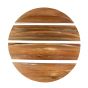 Aarav wandschap set van 4 rond - massief naturel