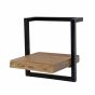 Woody metaal wandplank 30 cm