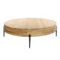 Dario ronde salontafel Ø120 cm - massief acacia naturel