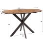 Miko organische bartafel - 140 cm - naturel