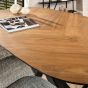 Milan eettafel organisch 180 cm