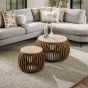 Bruce salontafel set van 2 curve - zand