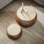 Bruce salontafel set van 2 curve - zand