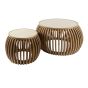 Bruce salontafel set van 2 curve - zand