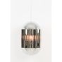 Grayson hanglamp 3L Ø24x45 cm - chroom/smoke