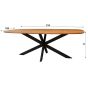 Tyler eetkamertafel 215 cm