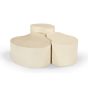 Sandy salontafel organisch 85 cm - beige