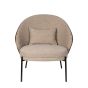 Rodin fauteuil beige/leer
