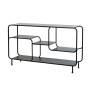 Winston side table 141x37x81,5 cm mat zwart van het woonmerk Light&Living