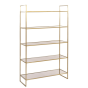 Mariki kast 110x40x180 cm bruin glas/ licht goud van het woonmerk Light&Living