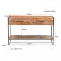 Elin dressoirs 120 cm mangohout - naturel