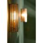 Strøby wandlamp 13x13x41 cm - antiek brons+glas