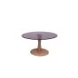 Brix Faye bijzettafel ø75 cm hout/glas - almond