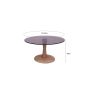 Brix Faye bijzettafel ø75 cm hout/glas - almond