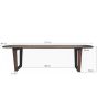 Cortez eettafel 270 cm - bruin