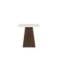 Brix Bottecino bijzettafel vierkant 45 cm - donkerbruin/beige