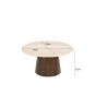 Brix Bottecino bijzettafel ø75 cm - donkerbruin/beige