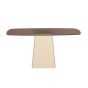 Marron sidetable 140 cm beige/walnoot
