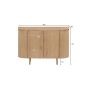 Tobago dressoir 115 cm - naturel