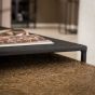 Miranda salontafel set van 2 rechthoek iron metallic - grijs