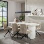 Katie eetkamertafel arch stone 215x90cm - marmer composiet