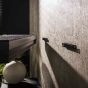 Sani wandplank - 150 cm - metallic - zwart