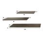 Nowi wandschap set van 3 - brons antiek