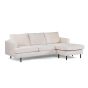 Aubrey 3-zitsbank L+R stof - champagne