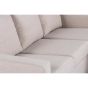 Janis 3-zitsbank L+R stof - beige