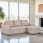 Janis 3-zitsbank L+R stof - beige