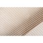 David 3-zits hoekbank links ribstof - beige