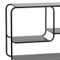 Winston side table 141x37x81,5 cm mat zwart van het woonmerk Light&Living