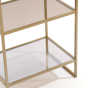 Mariki kast 55x40x180 cm bruin glas/licht goud van het woonmerk Light&Living