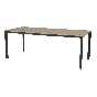 Arezzo tuintafel rechthoek polywood teaklook 200x90 cm van het woonmerk Les