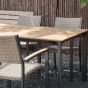 Arezzo tuintafel rechthoek polywood teaklook 200x90 cm