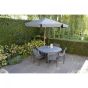 Parasol Libra houtlook Ø3mtr - grijs