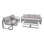 Loungeset Belezza - lichtgrijs