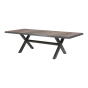 Tuintafel Castilla nuance met kruispoot 243x103 cm - bruin