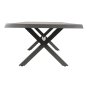 Tuintafel Castilla nuance met kruispoot 243x103 cm - bruin