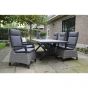 Tuintafel Castilla nuance met kruispoot 243x103 cm - bruin