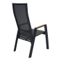 Standenstoel Amir teak nuance - antraciet