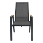 Standenstoel Amir teak nuance - antraciet