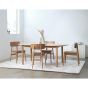 Bjørn uitschuifbare ovale eettafel - 100x190-280 cm - naturel