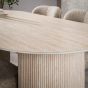 Giles eettafel 180 cm keramiek - naturel